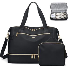 Travel Duffel Bags for Women: Weekender Bags with Shoe Compartment Carry on Overnight Bag with Toiletry Bag Gym Bag with Wet Pocket Personal Item Travel Bags Hospital for Labor Delivery