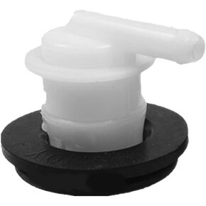 1Pcs Fuel Tank Vent Valve White Plastic Fuel Tank Vent with Grommet Seal Gas Tank Vent Valve