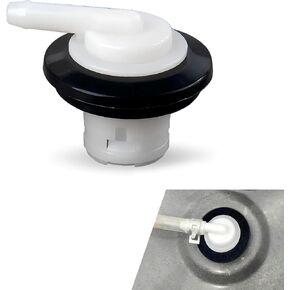 Fuel Tank Vent Plug, W-004 Ventilation Valve Vent Plug Cap, OEM #F6TZ-9B076-AA F6TZ9B076AA E1FZ-9B076-B F6TZ-9B076-AA E1FZ9B076B F6TZ9B076AA, Compatible with Ford 80-96 F150 F250, 80-97 F350 (White)