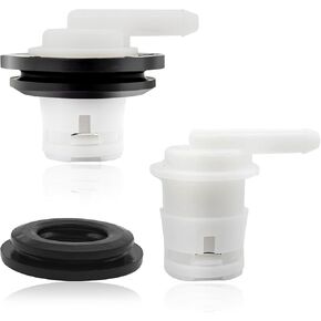 2PCS Fuel Tank Vent Valve, Gas Tank Vent Rollover Valve with Grommet Seal Kit 5360058 for Jeep Cherokee XJ Wagoneer, Comanche MJ, Grand Cherokee ZJ, Wrangler YJ
