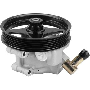 Power Steering Pump with Pulley Compatible with Ford E150 E250 E350 E450 Econoline, Compatible with Ford F250 F350 F450 F550 Super Duty, Replacement for 20-283P2, 1C2Z3A674AARM