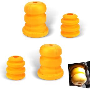 4 PCS Car Front Control Arm Bumper + Rear Control Shaft Bumper Suspension Buffer Pad, Replace OEM Number 15153958 15039397 Accessories, Compatible with Chevrolet Savana 1500 Truck (Yellow)