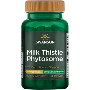 Swanson Siliphos Milk Thistle Phytosome 300 Milligrams 60 Capsules