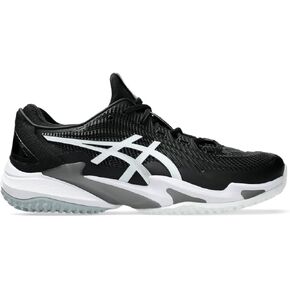 Asics Men's Court FlyteFoam 3 OC Tennis Shoes, 11.5, Black/White