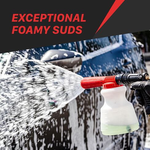 Maxshine Low Pressure Foam Gun لغسل السيارات - اتصال خرطوم حديقة عالمي ، يزيل بأمان مجموعة الأوساخ الكاشطة - مجموعة مدفع الرغوة للتفصيل السيارة ، ولا حاجة إلى غسالة ضغط in Saudi Arabia
