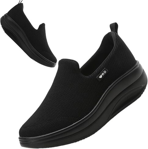 Walking Shoes for Women Slip On Nurse Slip Resistant Work Sock Sneakers Food Service Platform Comfortable Weight Light in Saudi Arabia