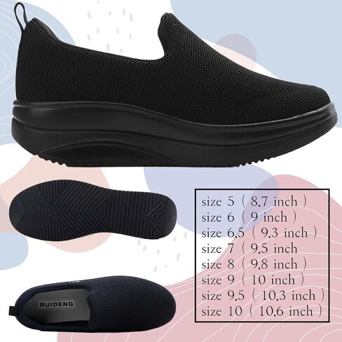 Walking Shoes for Women Slip On Nurse Slip Resistant Work Sock Sneakers Food Service Platform Comfortable Weight Light in Saudi Arabia
