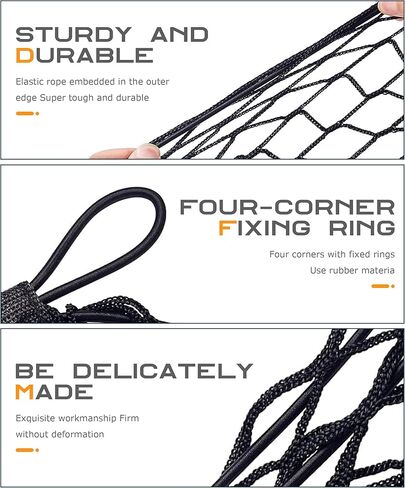 Cargo Net,Truck Bed Organizer,Car Accessories Cargo Net for Pickup Truck Bed,3 Pocket Trucks Beds Cargo Nets,43.3" x 11.8" Elastic Cargo Nets,Suitable for Car SUV Van Trunk Pickup in Kuwait