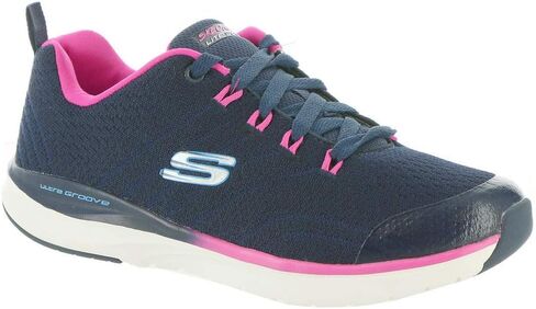 Skechers Unisex-Child Sport, Air Cooled Memory Foam, Girls Lace Up Sneaker in Kuwait