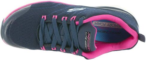 Skechers Unisex-Child Sport, Air Cooled Memory Foam, Girls Lace Up Sneaker in Kuwait