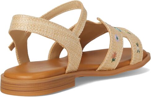 Steve Madden Girls Shoes Girls Haydlyn Flat Sandal, Floral Raffia, 2 Little Kid in Saudi Arabia