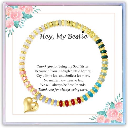 Gifts for Teens Girls Daughter Granddaughter Sister Friend, Colorful Bohemian Beads Bracelet Jewelry Gifts for Niece Sister Bestie BFF Birthday Christmas Graduation Gift in Saudi Arabia