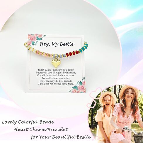 Gifts for Teens Girls Daughter Granddaughter Sister Friend, Colorful Bohemian Beads Bracelet Jewelry Gifts for Niece Sister Bestie BFF Birthday Christmas Graduation Gift in Saudi Arabia