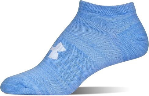 Under Armour Essential 2.0 No Show Socks 6-Pair White/Halo Gray/Assorted MD (Women's Shoe 6-10) in Kuwait