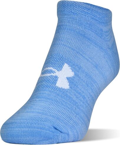 Under Armour Essential 2.0 No Show Socks 6-Pair White/Halo Gray/Assorted MD (Women's Shoe 6-10) in Kuwait