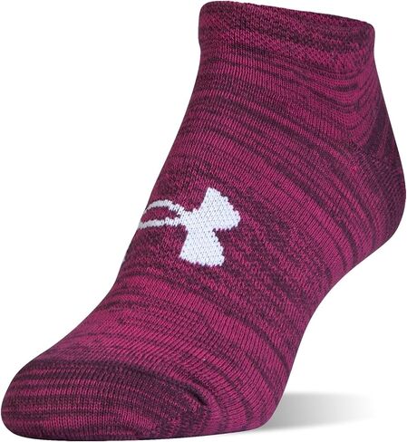 Under Armour Essential 2.0 No Show Socks 6-Pair White/Halo Gray/Assorted MD (Women's Shoe 6-10) in Kuwait