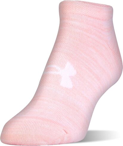 Under Armour Essential 2.0 No Show Socks 6-Pair White/Halo Gray/Assorted MD (Women's Shoe 6-10) in Kuwait