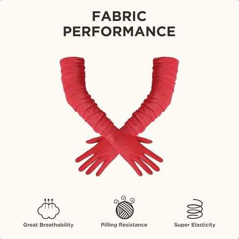 BABEYOND Long Gloves for Women - Mesh Tulle Stretchy Opera Party Costume Wedding Accessories in Saudi Arabia