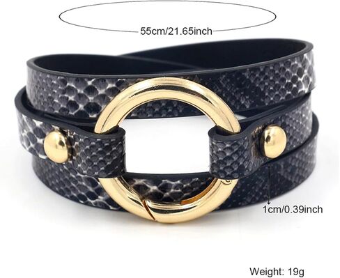 Dreuyet الجلود سوار كامو للرجال نساء بوهو التمويه أبيض سحر أسود سحر الكفة القلاع متعدد الطبقات قابلة للتكدي in Kuwait