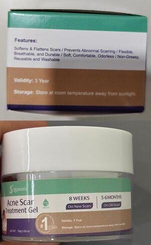 Acne Scar Treatment for Face, Advanced Scar Gel, Treats Old and New Scars, Reduces the Appearance of Scars for Face Acne, Surgical, Injury (30g/1.06oz) in Saudi Arabia