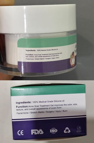 Acne Scar Treatment for Face, Advanced Scar Gel, Treats Old and New Scars, Reduces the Appearance of Scars for Face Acne, Surgical, Injury (30g/1.06oz) in Saudi Arabia