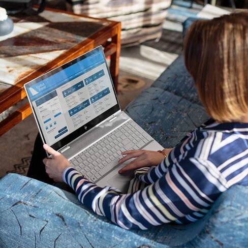 HP Envy X360 Convertible 15-Inch FHD Touchscreen Laptop with Fingerprint Reader, 8th Gen Intel Core i7-8565U, 8 GB SDRAM, 512 GB Solid-State Drive, Windows 10 Home (15-cn1020nr, Natural Silver) in Kuwait