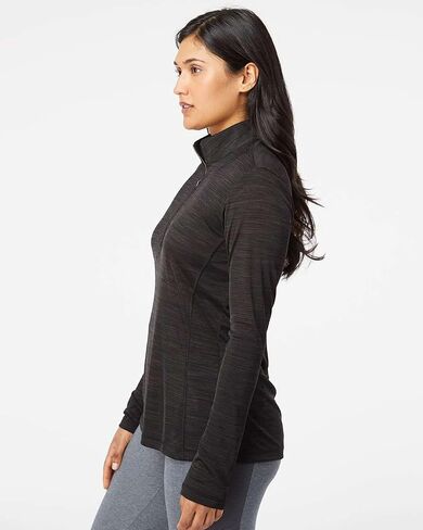 adidas Womens Lightweight Melange Quarter-Zip Pullover (A476) -Black Mela in Saudi Arabia