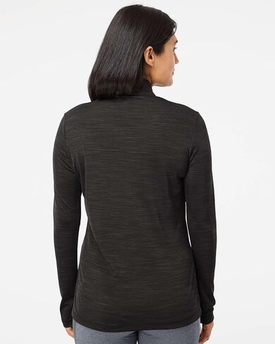 adidas Womens Lightweight Melange Quarter-Zip Pullover (A476) -Black Mela in Saudi Arabia