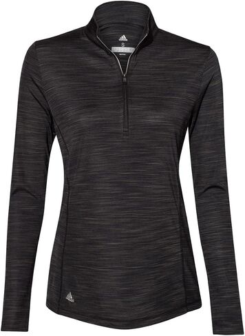 adidas Womens Lightweight Melange Quarter-Zip Pullover (A476) -Black Mela in Saudi Arabia
