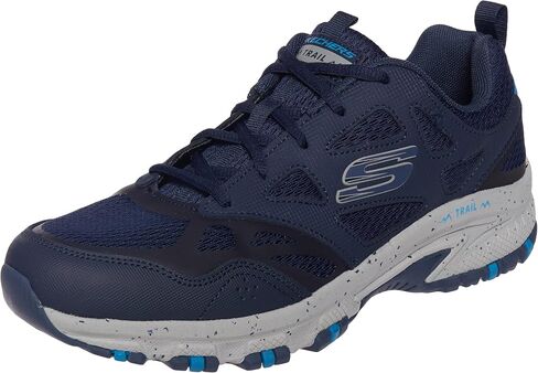 Skechers Men's Hillcrest Lace-up Sneaker Oxford, Black/Red, 8 in Kuwait