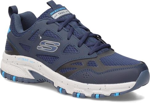 Skechers Men's Hillcrest Lace-up Sneaker Oxford, Black/Red, 8 in Kuwait