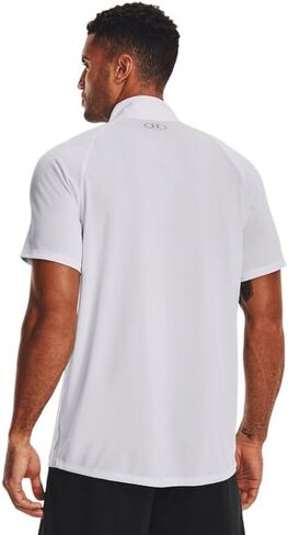 Under Armour Mens Locker SS 1/4 Zip White Medium in Kuwait