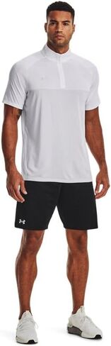 Under Armour Mens Locker SS 1/4 Zip White Medium in Kuwait