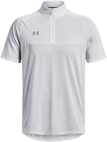 Under Armour Mens Locker SS 1/4 Zip White Medium in Kuwait