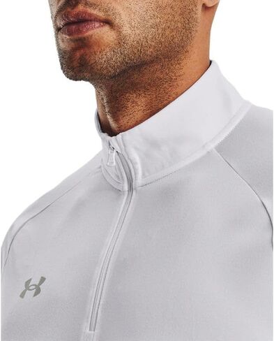 Under Armour Mens Locker SS 1/4 Zip White Medium in Kuwait