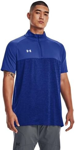 Under Armour Mens Locker SS 1/4 Zip White Medium in Kuwait