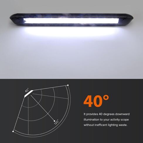 حلم الإضاءة RV مصابيح المظلة العربة خارج الشرفة ضوء المقطورة الخارجي LED LED LIDL BAR 800 LUMEN أبيض الإضاءة in Kuwait