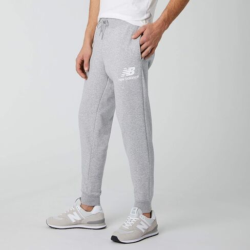 New Balance Men's NB Essentials Stacked Logo Sweatpant, Black, 3X-Large in Kuwait
