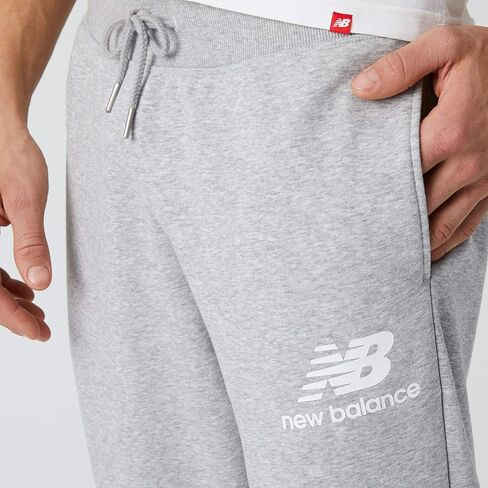 New Balance Men's NB Essentials Stacked Logo Sweatpant, Black, 3X-Large in Kuwait