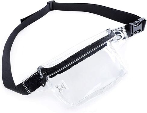 Small Clear Fanny Pack Stadium Approved for Women,TINYAT Clear Belt Bag for Waterproof Mini Waist Pack for Concerts, Sports in Saudi Arabia