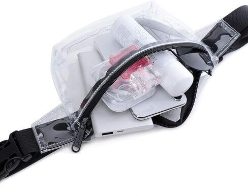 Small Clear Fanny Pack Stadium Approved for Women,TINYAT Clear Belt Bag for Waterproof Mini Waist Pack for Concerts, Sports in Saudi Arabia