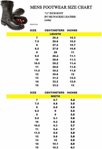 Milwaukee Leather Men's Black Leather Wide-Width 11-Inch Classic Engineer Motorcycle Boots MBM9020W in Saudi Arabia