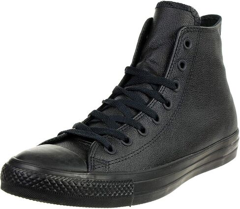 حذاء Converse Chuck Taylor All Star جلدي عالي الجودة، أسود أحادي، 9 B(M) US Women / 7 D(M) US Men in Saudi Arabia