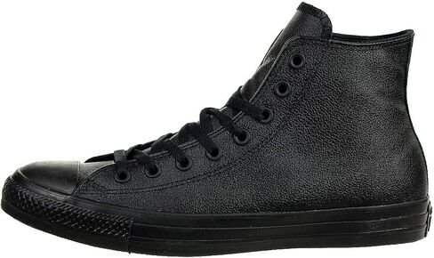 حذاء Converse Chuck Taylor All Star جلدي عالي الجودة، أسود أحادي، 9 B(M) US Women / 7 D(M) US Men in Saudi Arabia