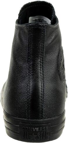 حذاء Converse Chuck Taylor All Star جلدي عالي الجودة، أسود أحادي، 9 B(M) US Women / 7 D(M) US Men in Saudi Arabia