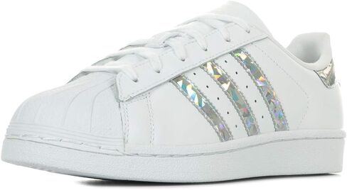 adidas Originals Superstars Running Shoe, Ch Solid Grey/White, 4 M US Big Kid in Saudi Arabia