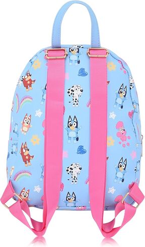 Fast Forward Bluey Backpack for Boys, Girls, Women, Men, Unisex | Cute PU Leather 10" Bluey Mini Backpack Purse Shoulder Purse | Bluey Bag and Bluey Accessories in Saudi Arabia