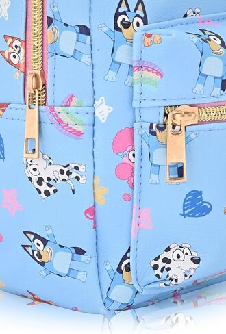 Fast Forward Bluey Backpack for Boys, Girls, Women, Men, Unisex | Cute PU Leather 10" Bluey Mini Backpack Purse Shoulder Purse | Bluey Bag and Bluey Accessories in Saudi Arabia