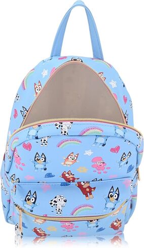 Fast Forward Bluey Backpack for Boys, Girls, Women, Men, Unisex | Cute PU Leather 10" Bluey Mini Backpack Purse Shoulder Purse | Bluey Bag and Bluey Accessories in Saudi Arabia
