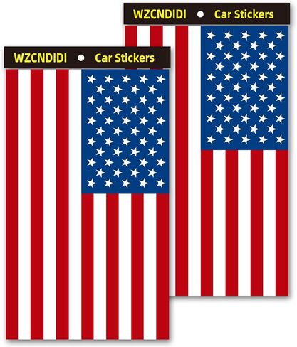 American Flag Decal,3pcs USA Flag Decal Sticker, Reflective Car Stickers for Cars/Trucks - Support US Military in Saudi Arabia